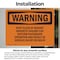 Signmission Keep Clear Of Magnet Magnetic Hazard Can OSHA Warning Sign, Vinyl Decal, 10in W x 7in L, 2PK OS-2PACK-WS-D-710-L-12205 - alternate 6